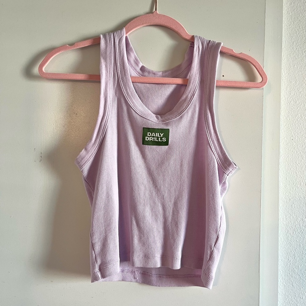 Daily Drills Sold Out Lavender Tank Xs/S